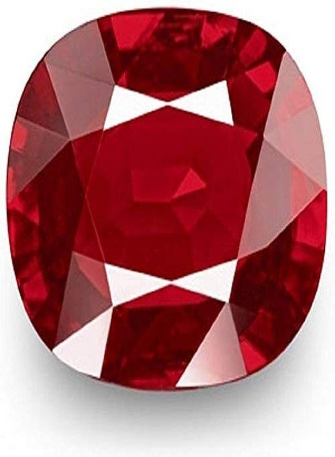 GEMS RIVER Natural 2.00 Carat Spinal Ruby Stone Original Certified Ceylon Red Spinel Stone Rashi Ratan Bhagya Loose Gemstone (E295) - Image 1
