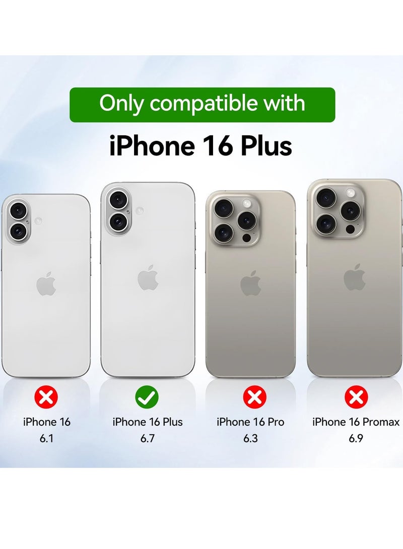 MIGOFAST Crystal Clear Case for iPhone 16 Plus (6.7-Inch), [Anti-Yellowing] Hard Back Slim Shockproof Bumper Anti-Scratch Suitable for Wireless Charging - Image 2