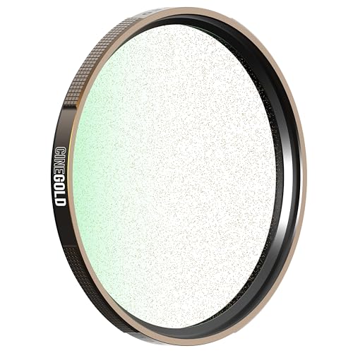 PolarPro CineGOLD -1/2 Gold Mist Diffusion Camera Filter –Warm Highlights & Low Contrast for Vintage Film Aesthetics – Soft Glow & Warm Tones for Digital Video & Photography – 82mm Threaded - Image 1
