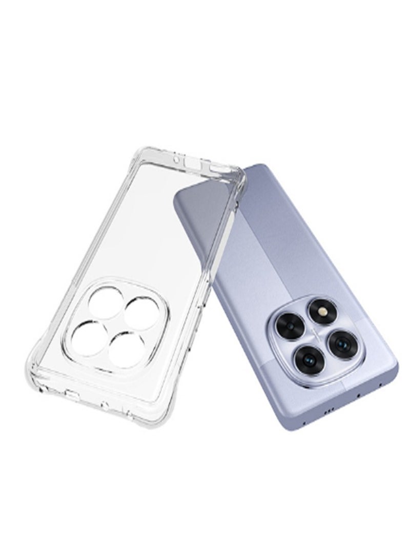 2 in 1 Redmi Note 14 Pro+ 5G Phone Case Cover & Screen Protector - Shockproof Clear Slim TPU Protective Phone Cover & Full Coverage Delicate Touch Tempered Glass Screen Protector for Redmi Note 14 Pro+ 5G - Image 2