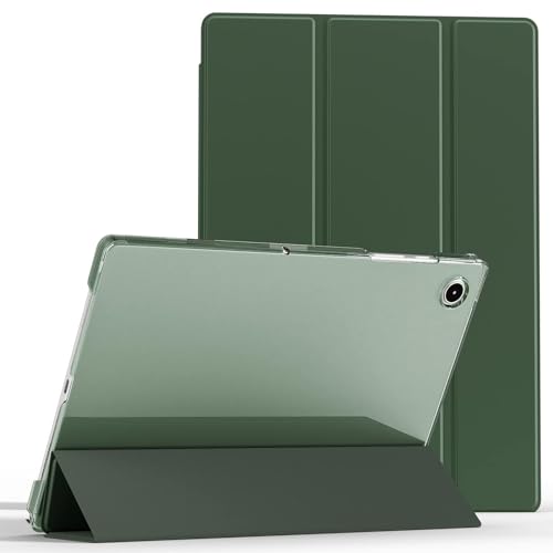 ProElite Cover for Samsung Galaxy Tab A11 8.7 inch/A9 8.7" Case Cover, Smart Flip Case Cover for Samsung Galaxy Tab A11/A9 8.7 inch Translucent Back with Stylus Pen, Dark Green - Image 5