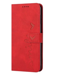 Infinix Note 30 Case,Premium Leather Infinix Note 30 Wallet Cover with Card Holder Kickstand Magnetic Closure Flip Folio Case Cover for Infinix Note 30,Red