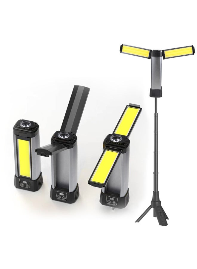 ضوء الشعلة LED الإضاءة الزخرفية في الهواء الطلق داخلي كشاف الطوارئ مصباح يدوي محمول قابل لإعادة الشحن شعاع قوي اللون: SQ-G12 نوع ورقة مزدوجة + قوس + كابل USB - Image 3