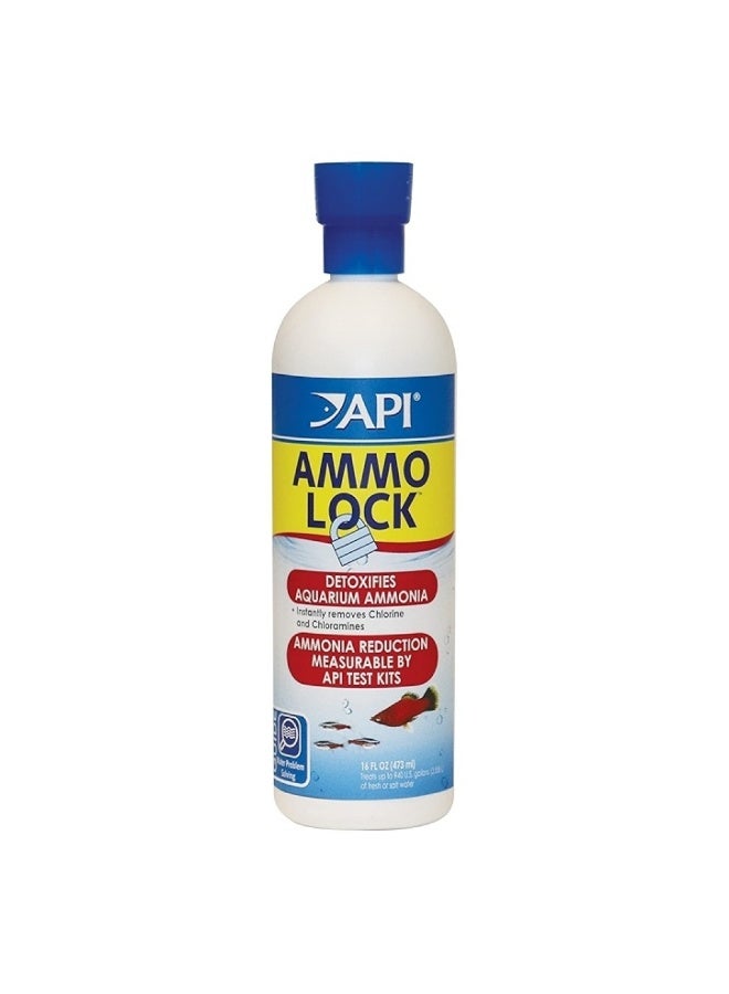 ايه بي آي API Ammo-Lock (16 أونصة)، مزيل سموم الأمونيا، مكيف المياه، معالجة مياه الأحواض المائية، للأحواض العذبة والمالحة. - Image 4