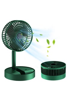 Plan A Mini USB Personal Desk Fan Folding Fan 360 Degree Rotation Height Adjustable for Home Office Study Table (Green)  - Image 1