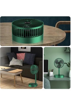 Plan A Mini USB Personal Desk Fan Folding Fan 360 Degree Rotation Height Adjustable for Home Office Study Table (Green)  - Image 5