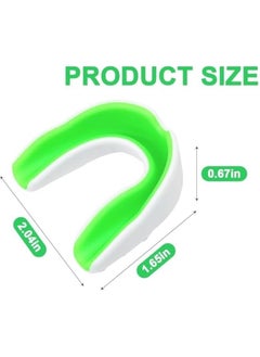 MIXDE 5 Pack Youth Mouth Guards Sports Mouth Guard Mouthguard Gumshield for Kids Double Colored Kids for Football Basketball Boxing MMA Hockey with Free Case  - Image 3