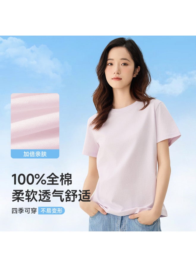 MIIOW Slim-Fitting Versatile Skin-Friendly Basic Tee For Teen Girls Casual Short-Sleeve T-Shirt Women'S - Image 2