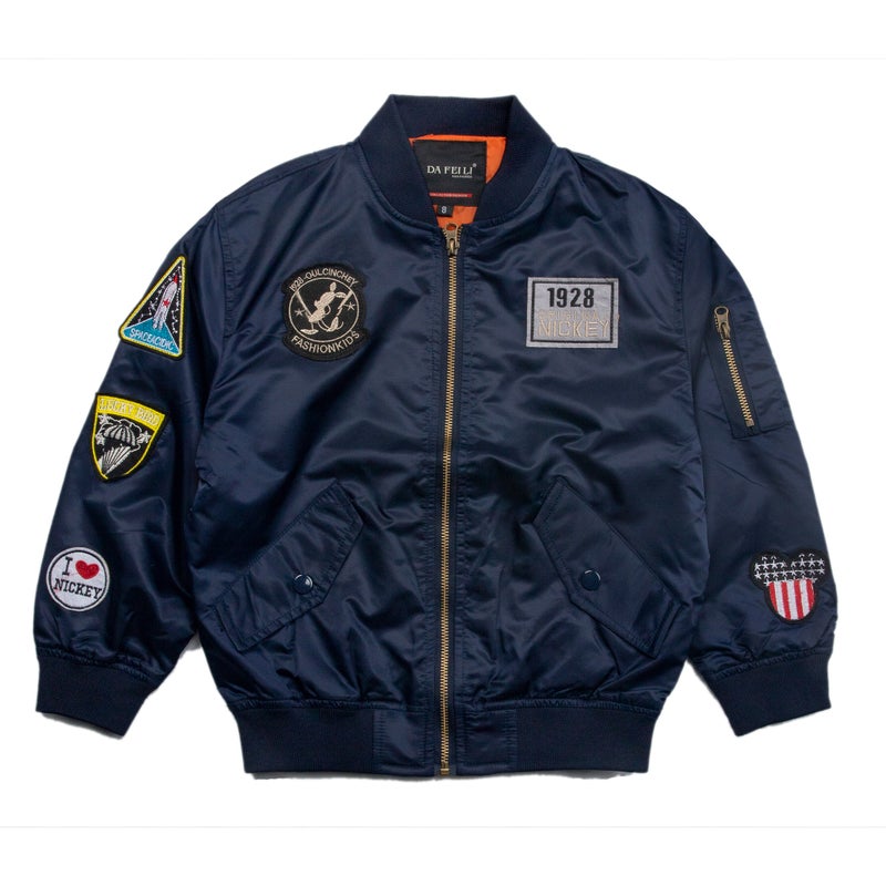 Children'S Baseball Jacket For Girls And Boys, Stylish Baby Fashion Top Flight Jacket - Image 1