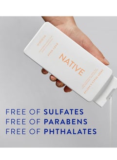 native Native Body Wash Contains Naturally Derived Ingredients | For Women & Men, Sulfate, Paraben, & Dye Free Leaving Skin Soft and Hydrating | Sweet Peach & Nectar 18 oz - 2 Pk  - Image 3