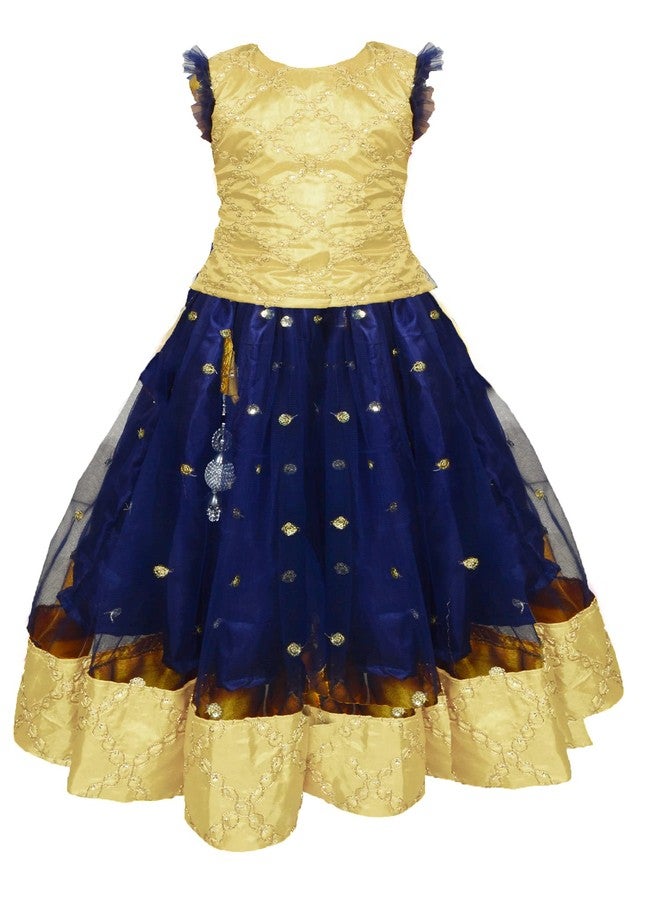 HIBA Lehenga choli for girls navy blue 18-24 Months - Image 1