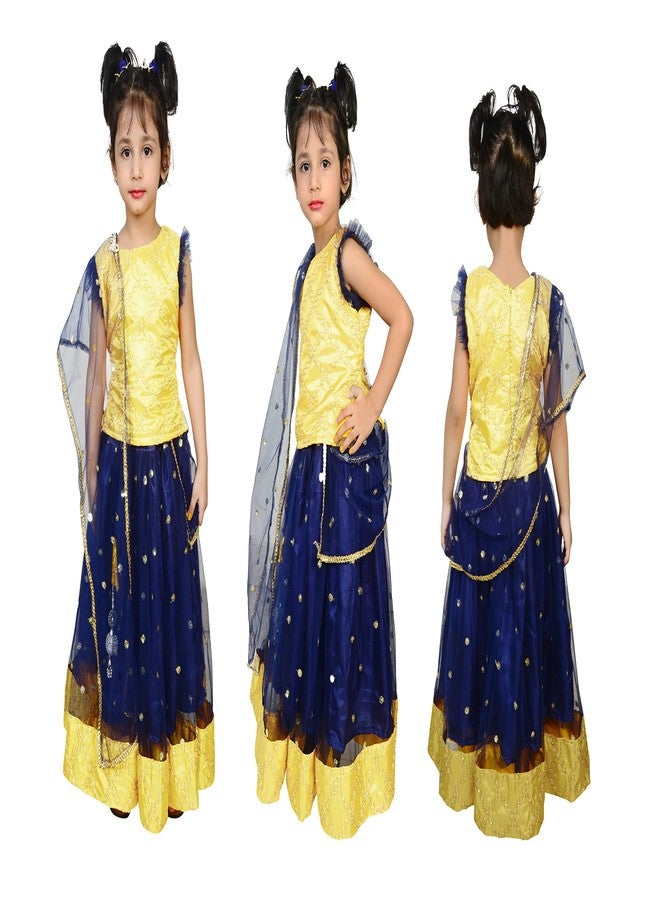 HIBA Lehenga choli for girls navy blue 18-24 Months - Image 5