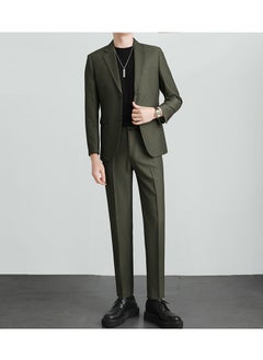 KUYING New Casual Slim Fit Suit Two-Piece Set  - Image 1