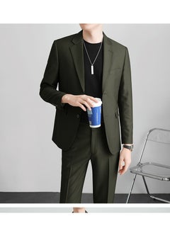KUYING New Casual Slim Fit Suit Two-Piece Set  - Image 2