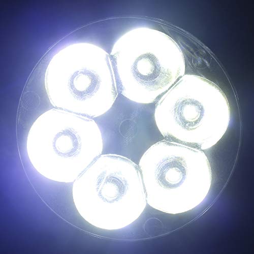 Autofy Universal 6 LED Round Shaped LED Fog Light/Auxiliary Light with White Light for All Bikes - Image 2