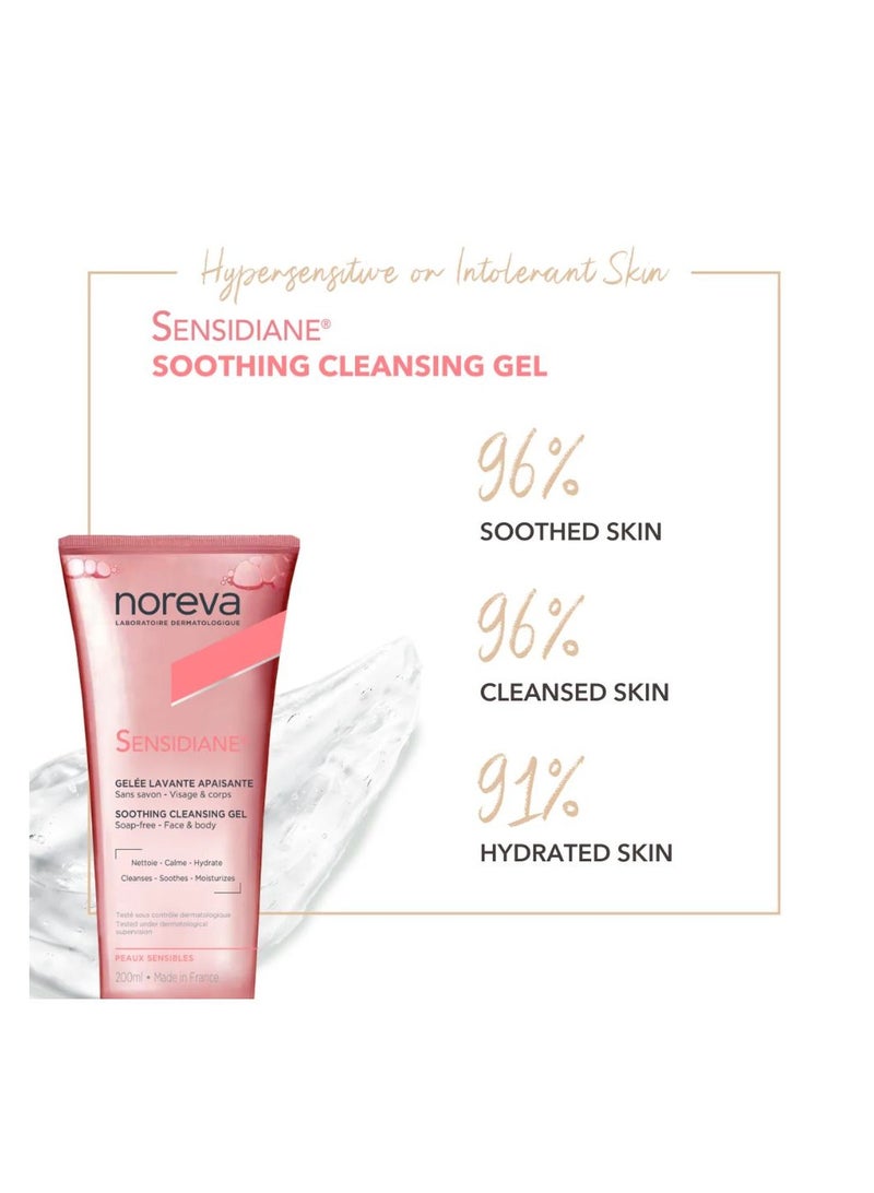 Noreva Sensidiane Soothing Cleansing Gel 200ml - Image 4
