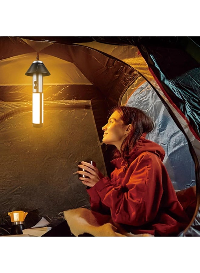 FDTY Camping Lantern Telescopic, 2 in 1 Flash Light ，Portable Tent Light, 3000mAh Mobile Lighting, 2 Modes Collapsible Night for Camping, Hiking, Fishing and Travel - Image 4