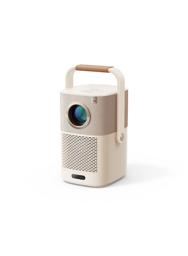 Yaber Portable Projector T2 PLUS (BUILT-IN BATTERY ), with Dual JBL Speakers 5W, with USB dongle Android TV, Auto Focus  and Auto keystone correction, and the device supports arabic and english languages, and support and NFC - Image 1