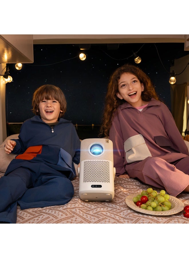 Yaber Portable Projector T2 PLUS (BUILT-IN BATTERY ), with Dual JBL Speakers 5W, with USB dongle Android TV, Auto Focus  and Auto keystone correction, and the device supports arabic and english languages, and support and NFC - Image 5