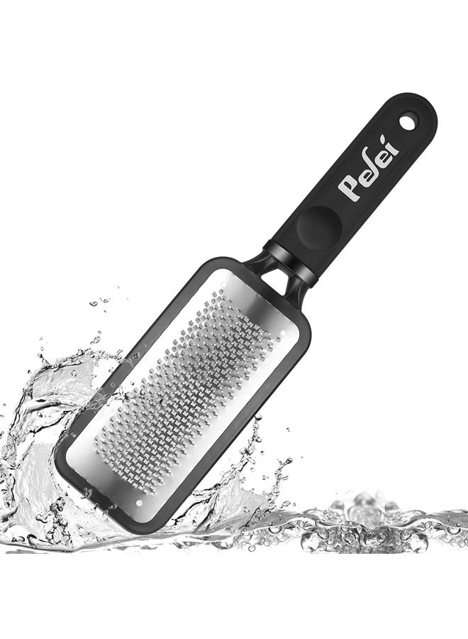 Pefei Colossal Pedicure Rasp Foot File, Professional Foot Care Pedicure Stainless Steel File to Removes Hard Skin, Can Be Used On Both Dry and Wet Feet - Image 2