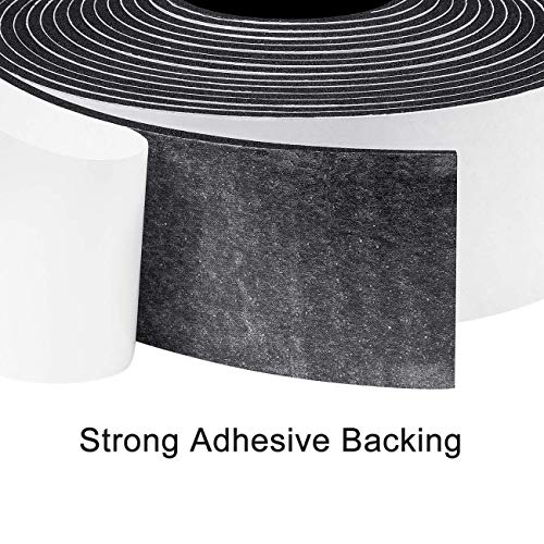 G-CHARGE EPDM Foam Single Sided High Density Self Adhesive Gasket Tape, Weather Stripping Doors and Window Insulation Soundproofing (4"(W) x 1/4"(T) x 5 Mtr (L)) - Image 3