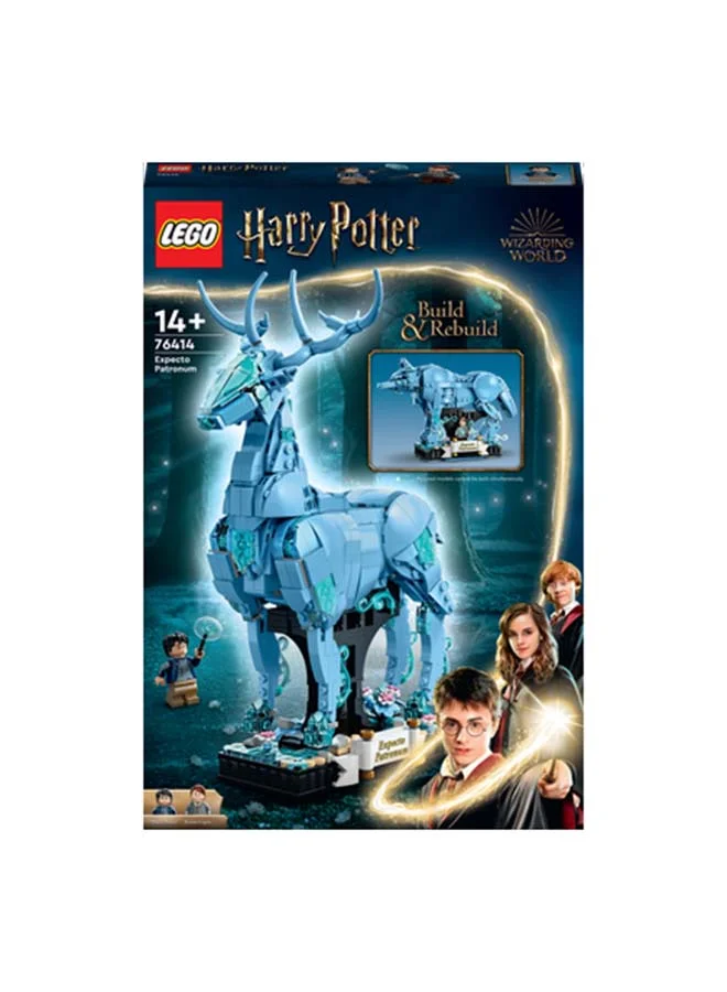 LEGO Harry Potter Expecto Patronum 76414 Building Toy Set; Gift Idea For Fans Aged 14 And Over; 2-In-1 Build-Rebuild-And-Display Set For Fans Of The Wizarding World (754 Pieces)