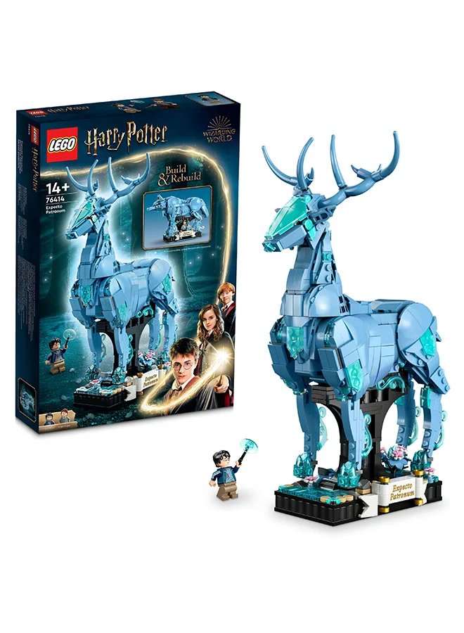 LEGO Harry Potter Expecto Patronum 76414 Building Toy Set; Gift Idea For Fans Aged 14 And Over; 2-In-1 Build-Rebuild-And-Display Set For Fans Of The Wizarding World (754 Pieces)