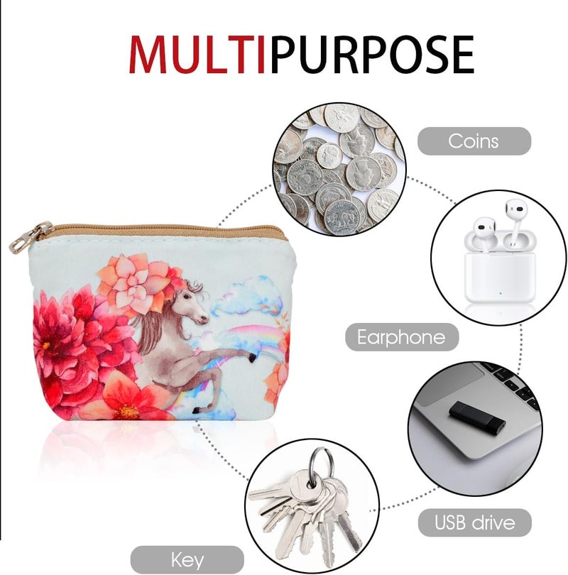 ARRIZO Women and Girls Cute Fashion Coin Purse Wallet Bag Change Pouch Key Holder - Image 4