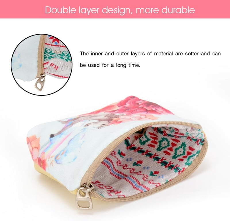 ARRIZO Women and Girls Cute Fashion Coin Purse Wallet Bag Change Pouch Key Holder - Image 3