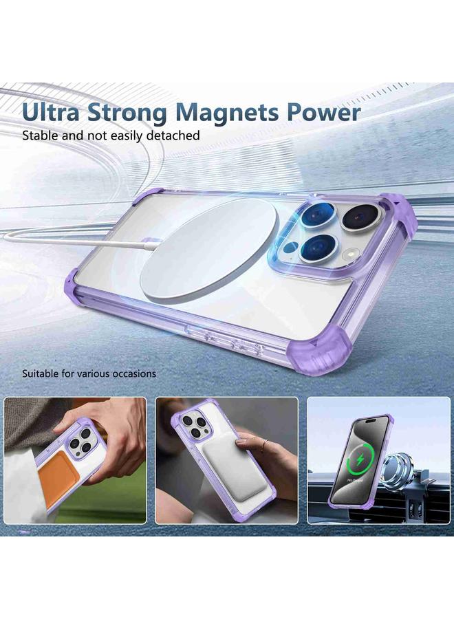 زبون جراب هاتف مغناطيسي شفاف من ماج سيف لهاتف آيفون 13 برو ماكس - Image 5