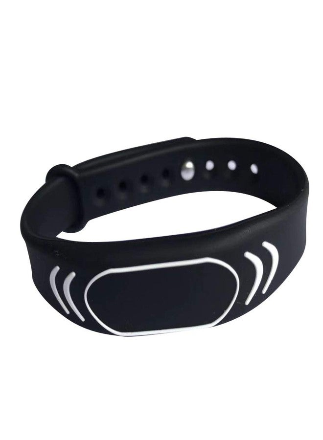 YARONGTECH NFC Wristband Ntag213 silicone bracelet black color adjustable (pack of 5) - Image 1