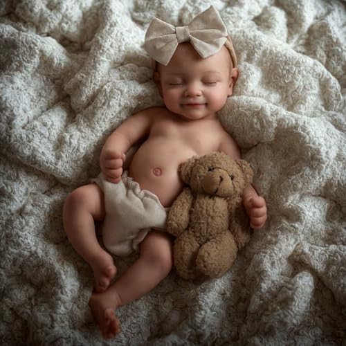 BABESIDE Full Body Silicone Reborn Baby Dolls - 12 Inch (Weight 3 lb) Weighted Full Silicone Realistic-Newborn Baby Doll Real Life Baby Dolls with Complete Accessories & Gift Box - Image 1