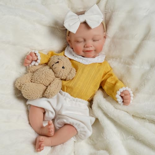 BABESIDE Full Body Silicone Reborn Baby Dolls - 12 Inch (Weight 3 lb) Weighted Full Silicone Realistic-Newborn Baby Doll Real Life Baby Dolls with Complete Accessories & Gift Box - Image 5