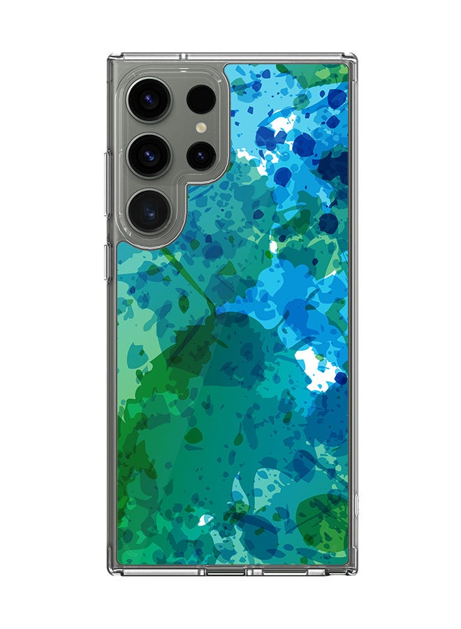 Stylizedd حافظة شفافة كلاسيكية لهاتف سامسونج جالكسي S23 ألترا، غلاف هجين شفاف ناعم [مصممة لهاتف سامسونج جالكسي S23 ألترا] - طباعة كاملة تحت الماء - Image 1