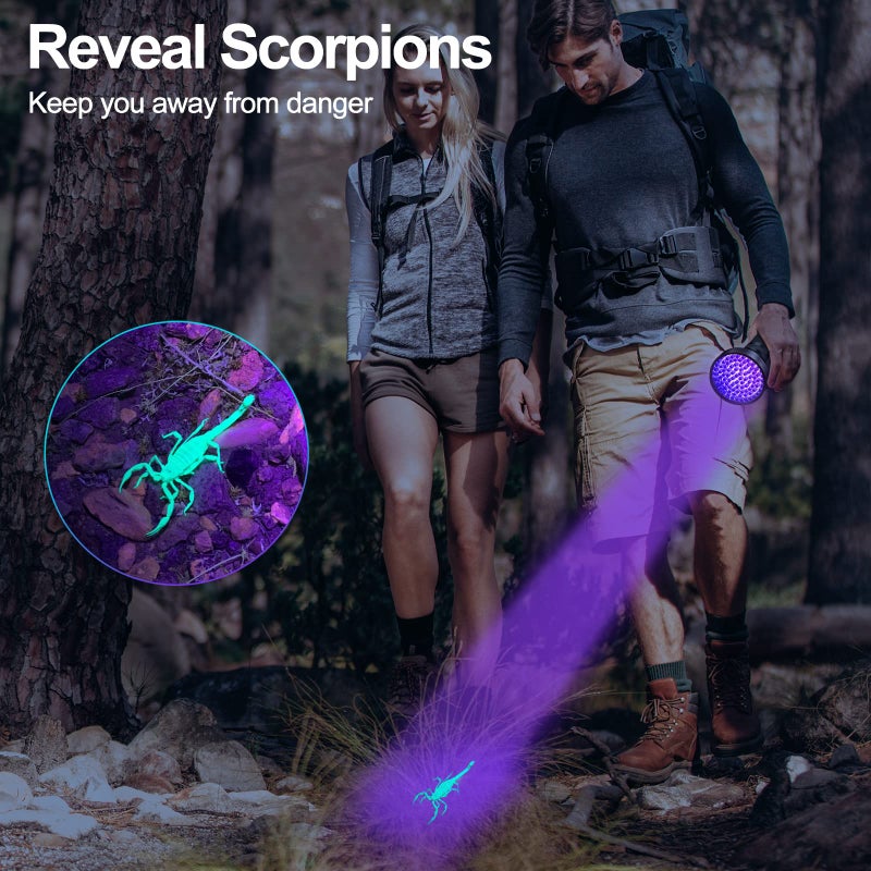 Vansky Black Light UV Flashlights, Ultra Bright 100 LED 395nm Ultraviolet Blacklight Detector for Dog Cat Pet Urine, Dry Stains and Bed Bug, Matching with Pet Odor Eliminator - Image 4