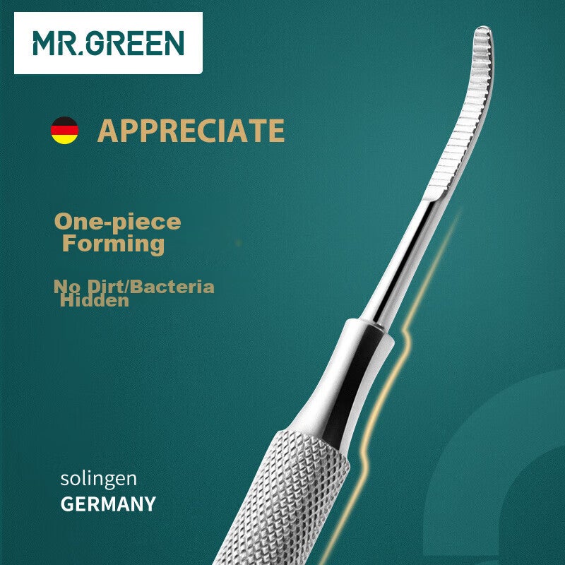MR.GREEN الألمانية نام ملعقة أظافر ، مزدوجة النهايات الجلد الميت انتهازي ، لأظافر نام و فطار الأظافر ، المستوردة الفولاذ المقاوم للصدأ ، السيد 2158 - Image 3