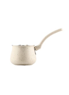 Bister Granite Coffee Pot with Bakelite Turkish Coffee Warmer and Butter Melting Pot Made of Aluminum Size- 3 Beige Color.  - Image 1