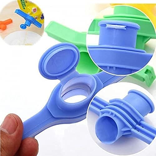 2 Pcs Food Bag Sealing Clip Multi Functional Food Preservation Seal Clip with Large Discharge Nozzle  - Image 4