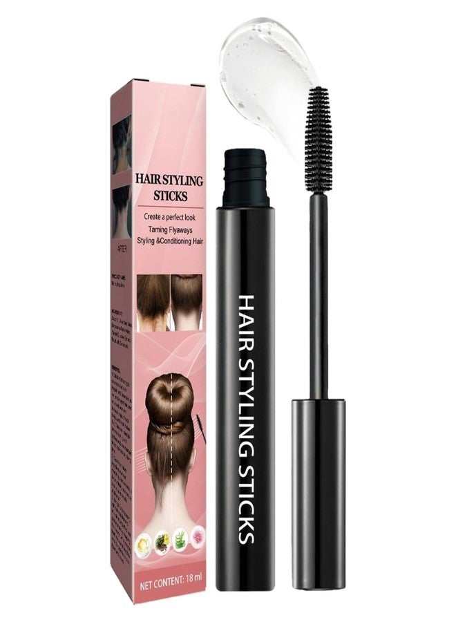 Akshify Hair Finishing Stick for Flyaways & Anti Frizz - Sleek Styling Wax Stick for Women & Men, Non Greasy, Non Sticky, Long Lasting Smooth Hold for Baby Hairs, Edges & Buns - Natural Shine (18ml) - Image 1