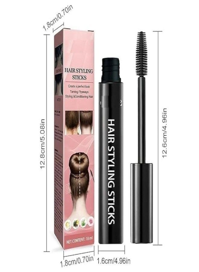 Akshify Hair Finishing Stick for Flyaways & Anti Frizz - Sleek Styling Wax Stick for Women & Men, Non Greasy, Non Sticky, Long Lasting Smooth Hold for Baby Hairs, Edges & Buns - Natural Shine (18ml) - Image 2