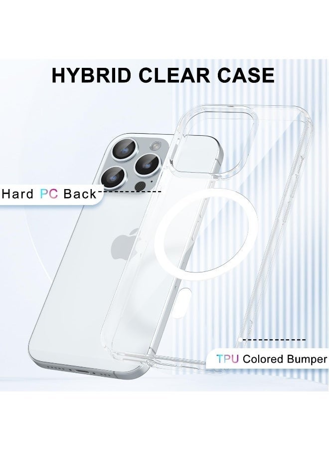 LEDIN Magnetic Clear Case for iPhone 15 Pro Compatible with MagSafe, Military-Grade Protection, Phone Bumper - Image 5
