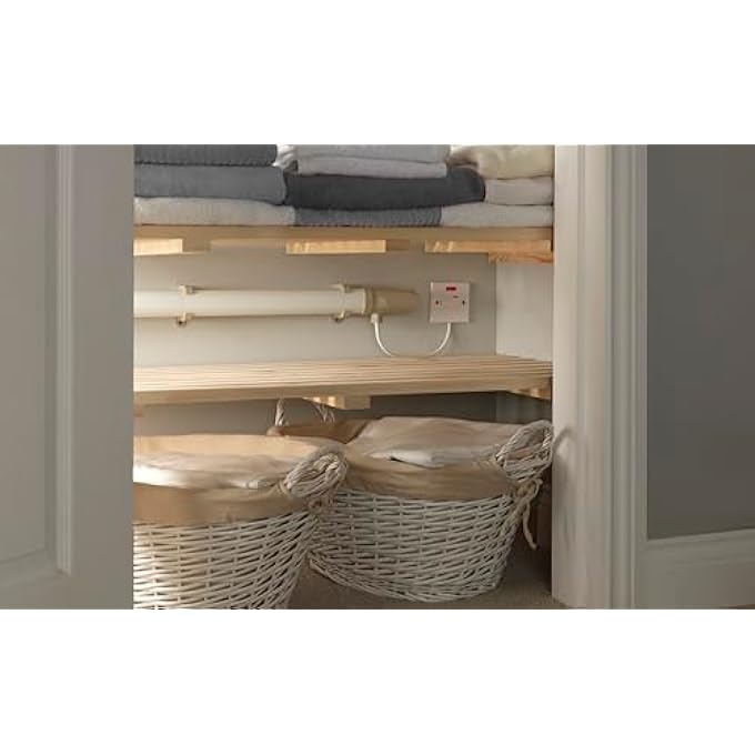 ECOT2FT TUBULAR HEATER - 2 FOOT TUBE WITH BUILT IN THERMOSTAT - MOUNTING BRACKETS INCLUDED WHITE/GREY - Image 2