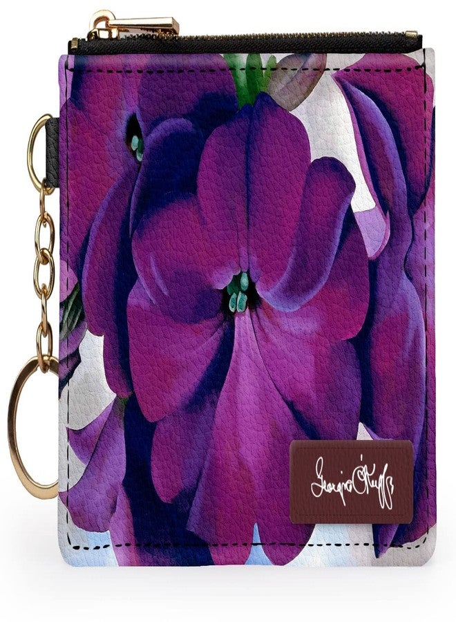Monarque RFID Keychain Wallet Signature Collection (Georgia O'Keeffe Petunia) - Image 1