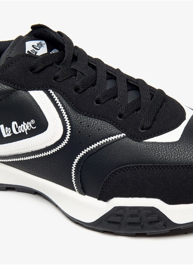 Lee Cooper - Men's Colourblock Sneakers with Lace-Up Closure - Image 1