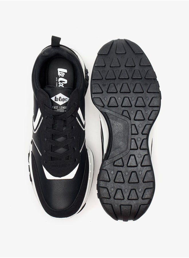 Lee Cooper - Men's Colourblock Sneakers with Lace-Up Closure - Image 1