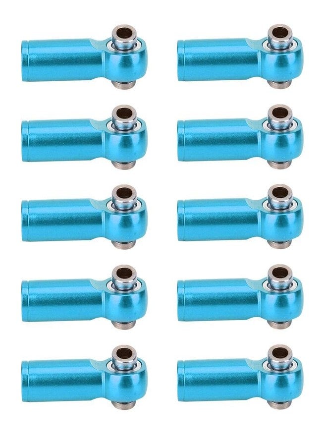 Dilwe 10PCS Link Rod End Joint, M4 Aluminium Alloy Ball Holder Tie for 1/10 RC Car, Truck, Cart Model(Blue) - Image 1