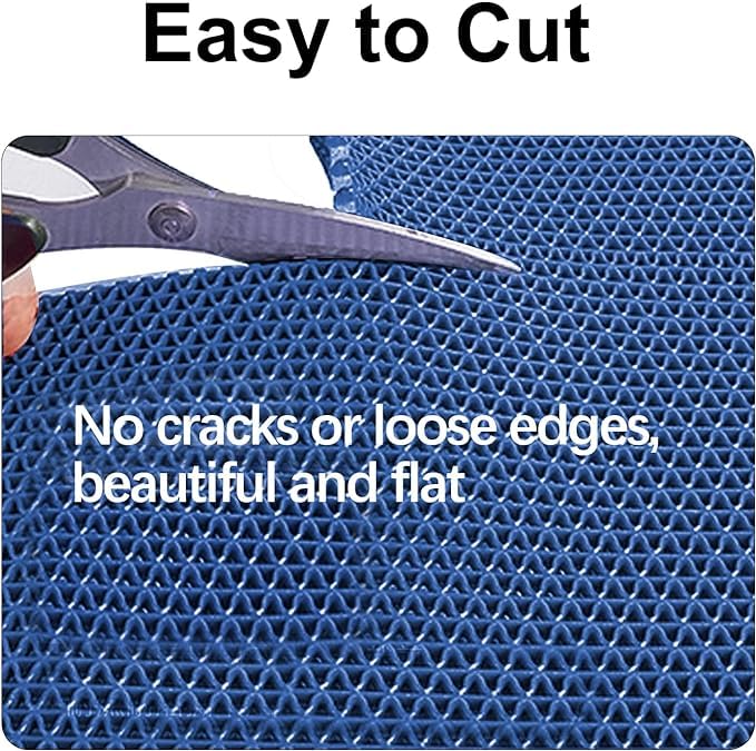 TIB Anti Skid & Multipurpose PVC Rubber Mat for Floor, Swimming Pool Mat, Shower Mat, Carpet, Rainmat, Bathroom Mat, Waterproof Entrance Doormat, 4X3 Feet Blue - Image 5