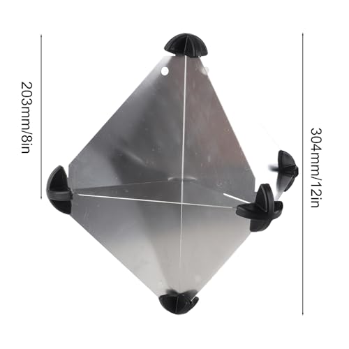 EVGATSAUTO Reflectors, 10pcs Boat Marine Aluminum Reflector Octahedral Type 12x12 Inches for Sailboats Motorboat - Image 3
