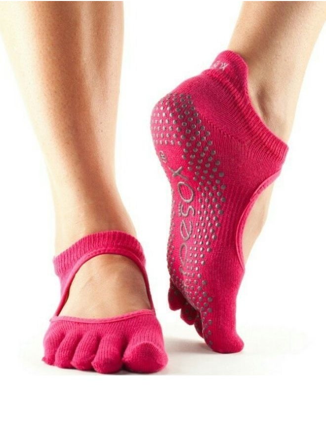 Toesox Bella Full Toe Fuchsia  - Image 1