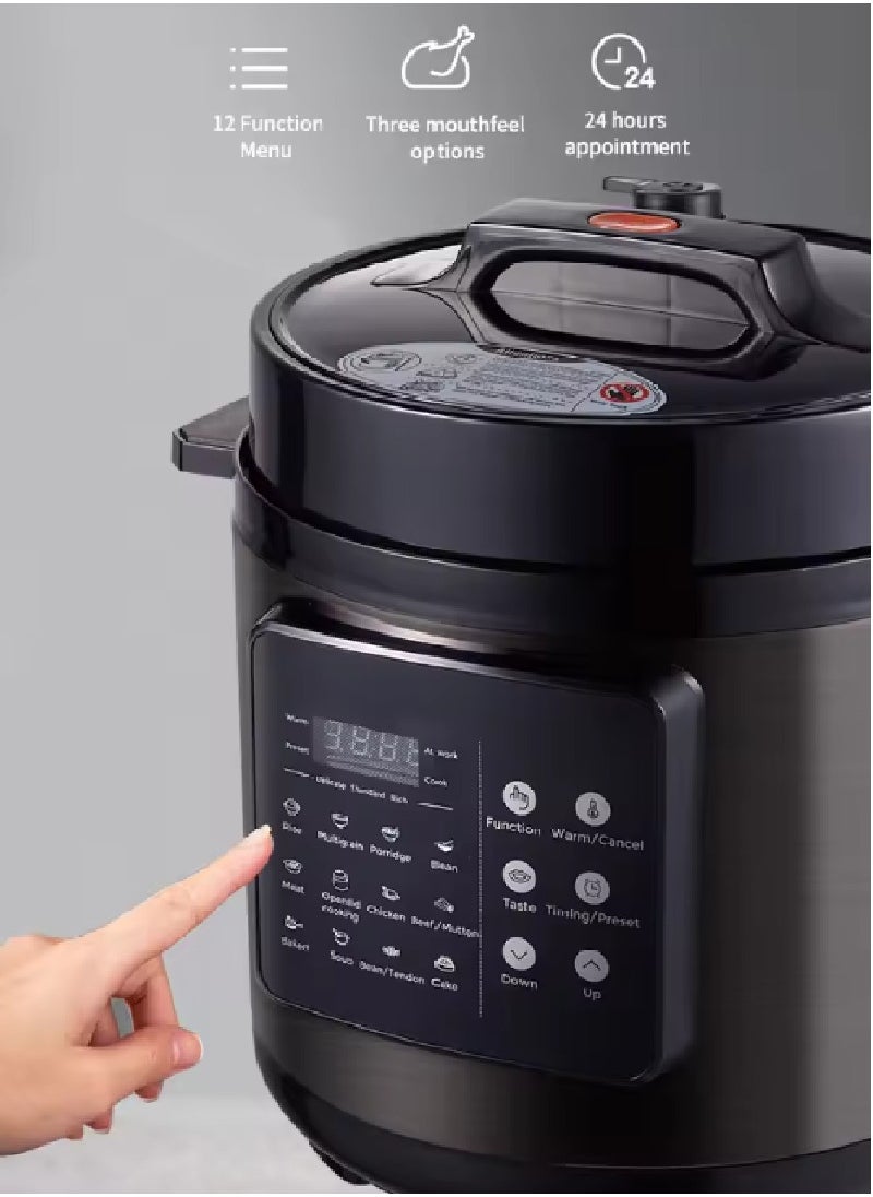 Generic JWS-A13 Smart Electric Pressure Cooker - 6L Large Capacity, 12 Functions, 24 Hours Reservation.  - Image 3